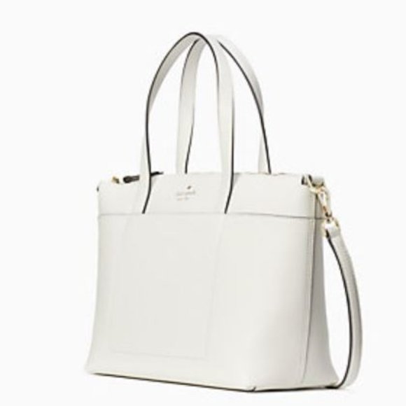 kate spade Handbags - NWT Kate Spade Patrice Satchel Bag Optic White